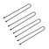 Hairdressing buns for hair e-63 150 pcs 4.9 cm black