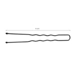 Hairdressing buns for hair e-65 300 pieces 6 cm black
