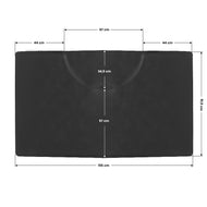 Barber mat under the rectangle armchair