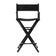 Black aluminum make-up chair
