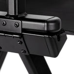Black aluminum make-up chair