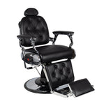 Fauteuil de barbier Gabbiano noir Pietro