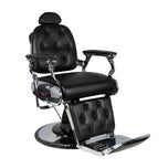 Fauteuil de barbier Gabbiano noir Pietro