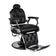 Fauteuil de barbier Gabbiano noir Pietro
