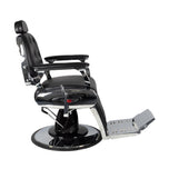 Fauteuil de barbier Gabbiano noir Pietro