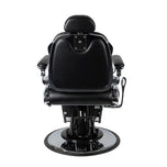 Fauteuil de barbier Gabbiano noir Pietro