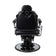 Fauteuil de barbier Gabbiano noir Pietro