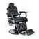 Fauteuil de barbier Gabbiano noir Pietro