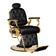 Gabbiano Barber Chair Grancesco black and gold
