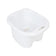 Pedicure bowl with rollers white lich