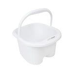 Pedicure bowl with rollers white lich