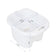 Pedicure bowl with rollers white lich