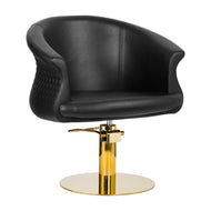 Chaise de coiffure Gabbiano Wersal or noir