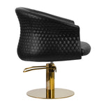 Gabbiano hairdressing chair Wersal gold black