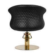 Chaise de coiffure Gabbiano Wersal or noir