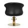 Gabbiano hairdressing chair Wersal gold black