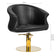 Gabbiano hairdressing chair Wersal gold black