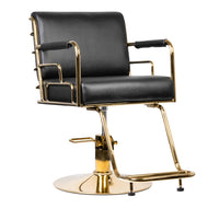 FAUTEUIL COIFFURE GABBIANO PRATO GOLD - NOIR
