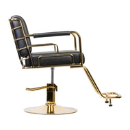 FAUTEUIL COIFFURE GABBIANO PRATO GOLD - NOIR