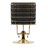 FAUTEUIL COIFFURE GABBIANO PRATO GOLD - NOIR