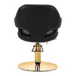 Hairdressing chair Gabbiano Parma Gold Black