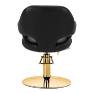 Hairdressing chair Gabbiano Parma Gold Black