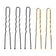 CHIGNONS POUR CHEVEUX E-56 200 PIÈCES. MÉLANGE