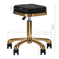 COSMETISCHE KRUK M-1645 ZWART GOUD