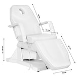 ELECTRIC COSMETIC CHAIR SOFT 1 MOTOR WHITE
