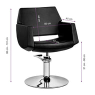 Chaise de coiffeur GABBIANO SANTIAGO NOIR