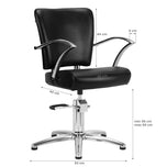 GABBIANO FRISEURSTUHL DALLAS SCHWARZ