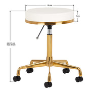 COSMETIC STOOL H4 WHITE GOLD