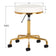 COSMETIC STOOL H4 WHITE GOLD