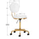 COSMETIC STOOL H5 WHITE GOLD