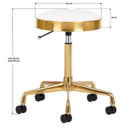 COSMETIC STOOL H7 GOLDEN WHITE