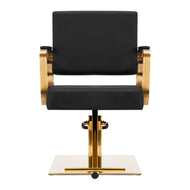 FAUTEUIL DE COIFFURE GABBIANO AVILA NOIR OR