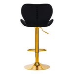 BAR STOOL QS-B15 VELVET BLACK