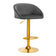 4Rico Barhocker QS-B16G Samt grau