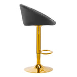 4Rico Barhocker QS-B16G Samt grau