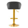 4Rico Barhocker QS-B16G Samt grau