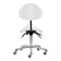 Cosmetic stool Giovanni 1004 white with silver base