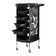 GABBIANO HAIRDRESSER TROLLEY X11-9 BLACK GRAPHICS