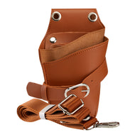 HOLSTER BELT FOR HAIR SCISSORS T11 BROWN