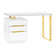 COSMETIC DESK 3311G WHITE GOLD