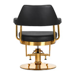 Gabbiano hairdressing chair Granda gold black