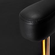 Gabbiano hairdressing chair Granda gold black