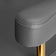 Gabbiano hairdressing chair Granda gold grey
