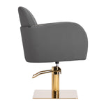 Gabbiano hairdressing chair Malaga gold grey