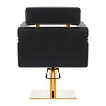 Gabbiano hairdressing chair Toledo gold black