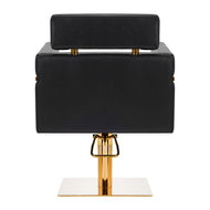 Gabbiano hairdressing chair Toledo gold black